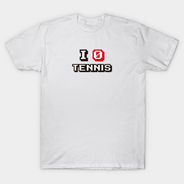 I Love Tennis T-Shirt by ctlart